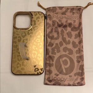iPhone 14 Pro Max Loopy Case Metallic Leopard Phone Case